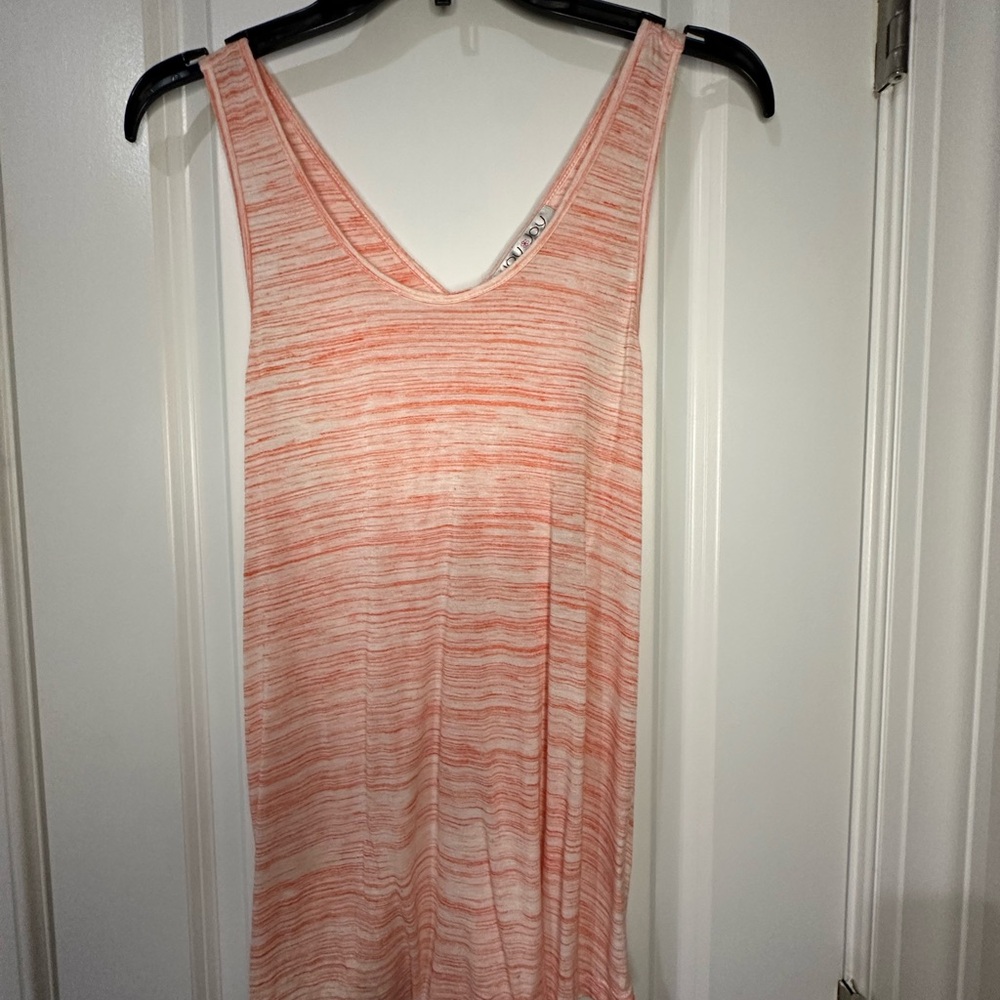 Joy Joy Peach Sleeveless Knit Top